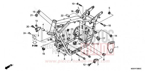FRAME BODY VT750SB de 2011